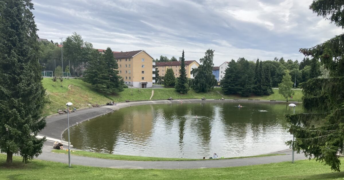 Aarvolldammen ferskvannsbadeplass på Aarvoll i Bjerke bydel, Oslo