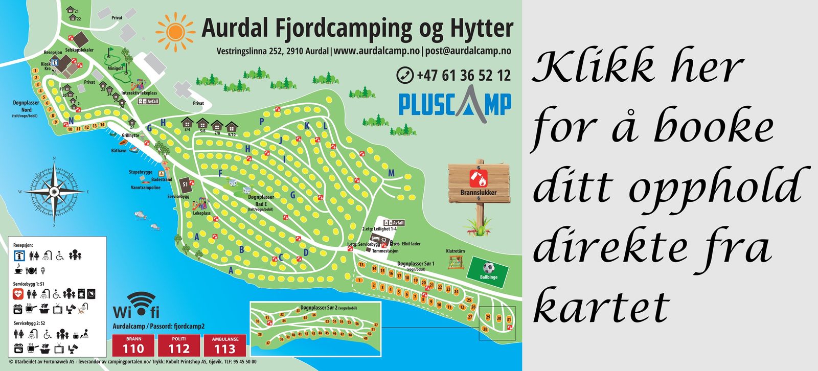 Bobil og campingvogner ved strandlinjen til Aurdalsfjorden med Valdres-fjell i bakgrunnen