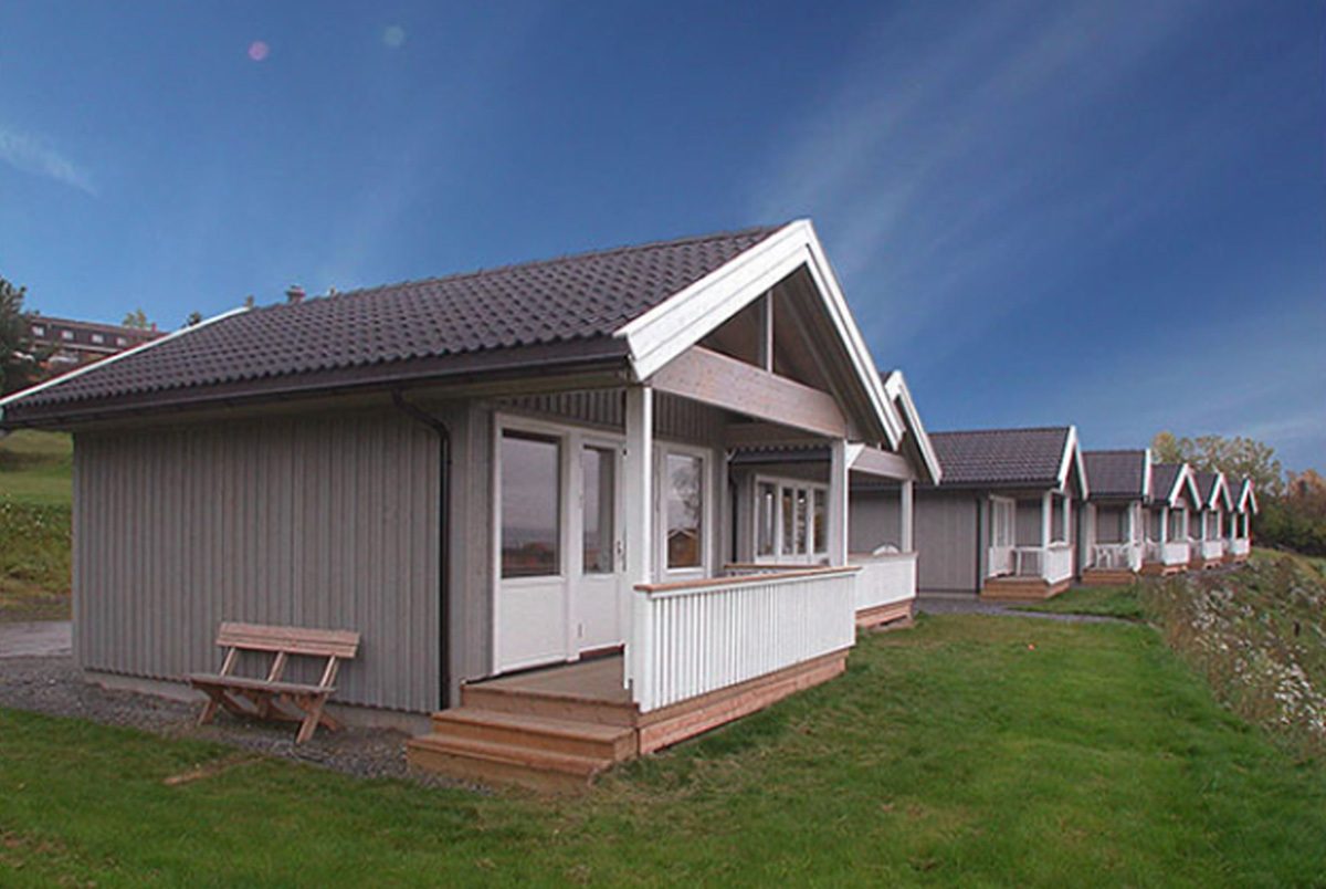 Hedmarktoppen Camping på høyde over Hamar med utsikt mot Mjøsa