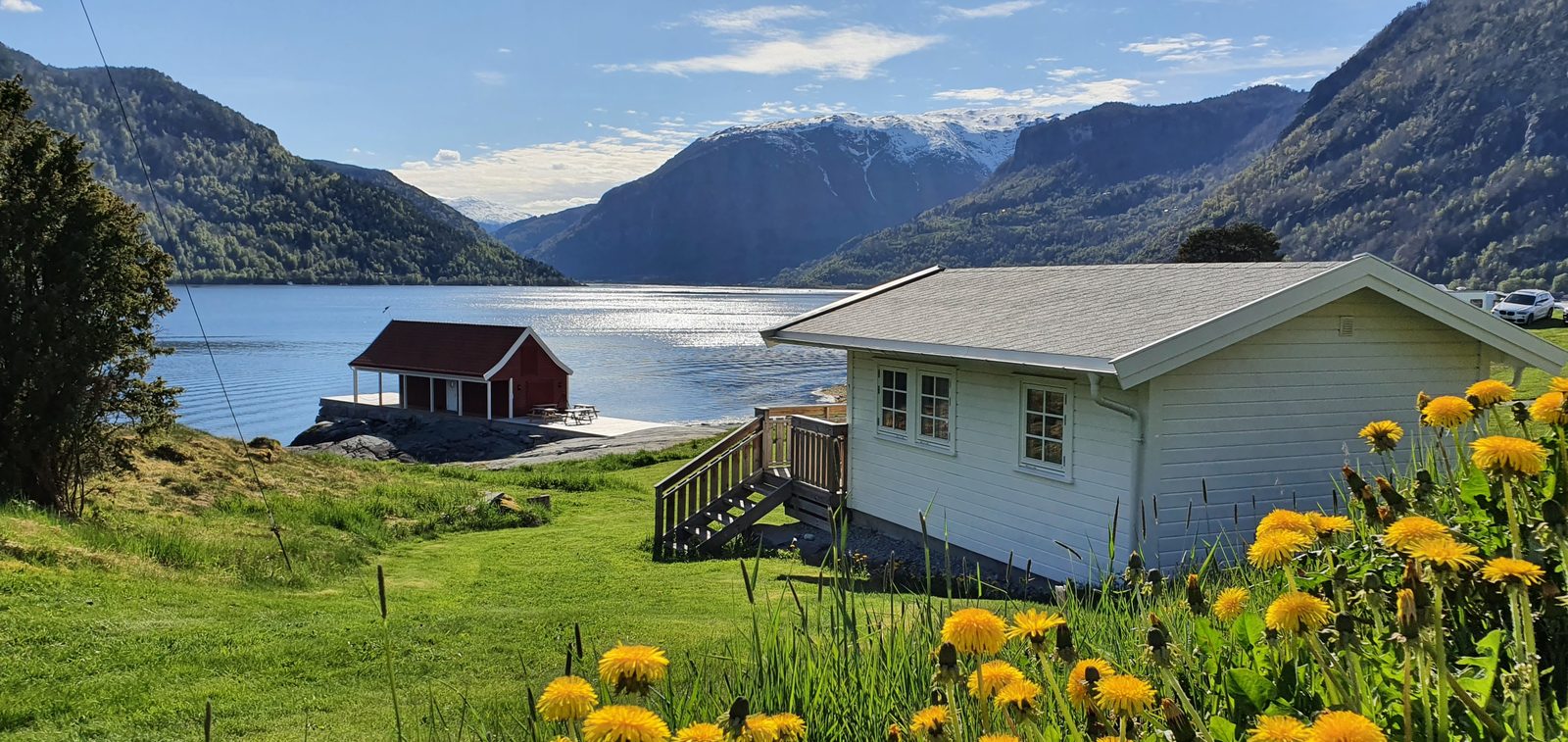 Kjørnes Camping – omgivelser og natur ved plassen