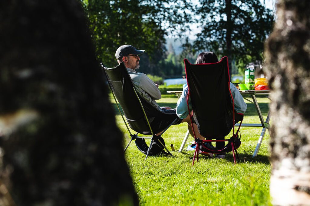Kvennan Camping ved Glomma i Vingelen med hytter og fluefiskesone