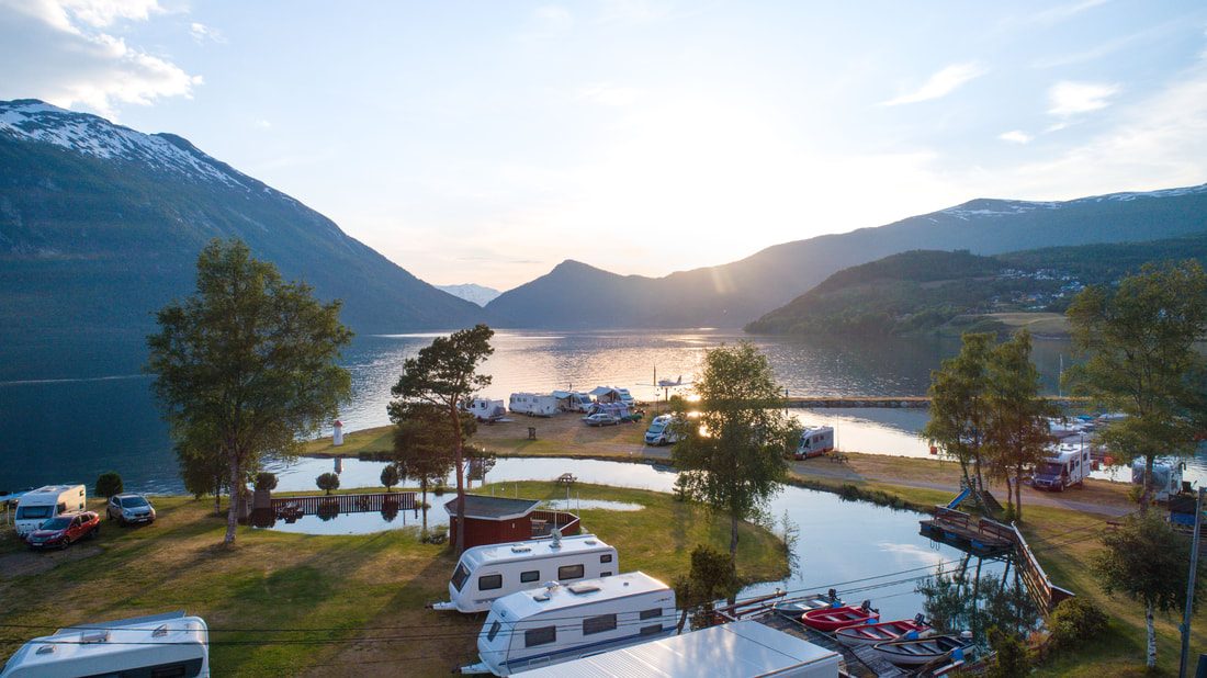 Reed Camping og Fritid ved Breimsvatnet i Breim, Gloppen
