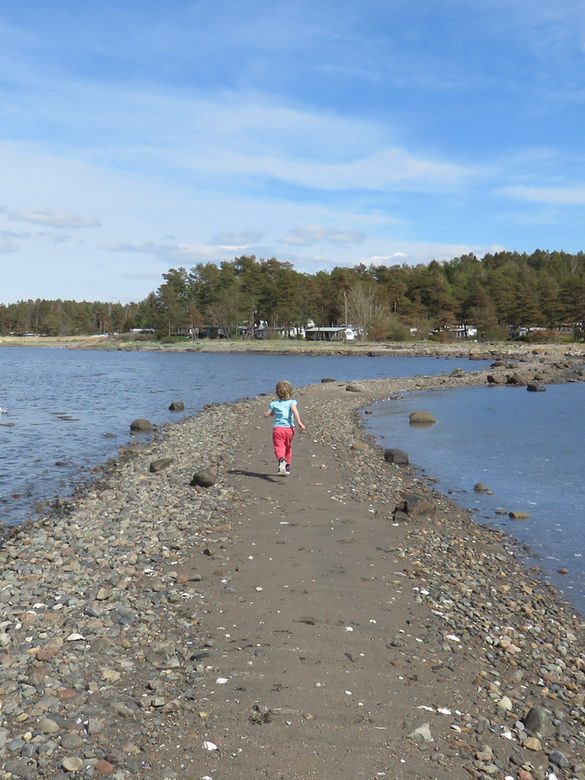 Røstad Familiecamping ved Oslofjorden i Rygge med campingvogner og bryggeanlegg