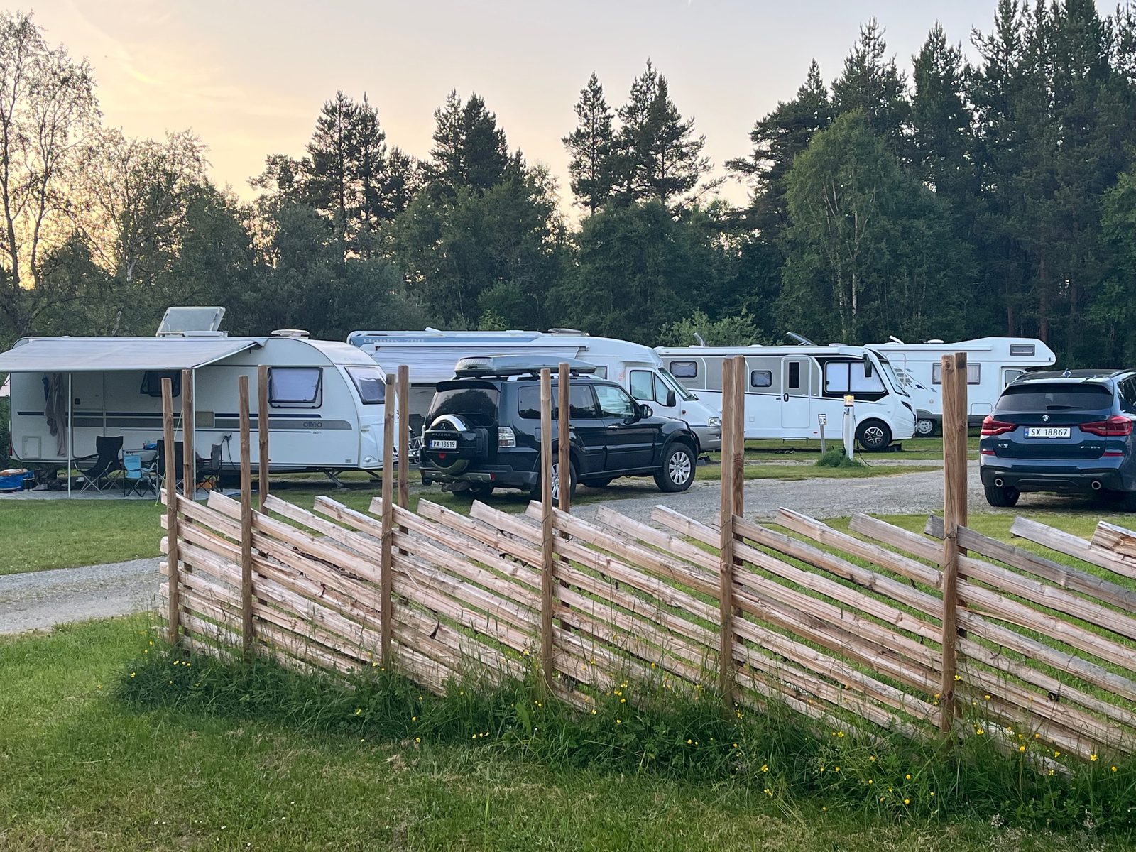 Røste Hyttetun og Camping – oversikt over området