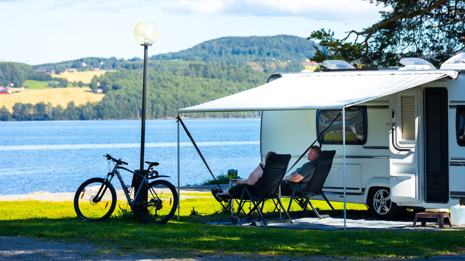 Sveastranda Camping – oversikt over området
