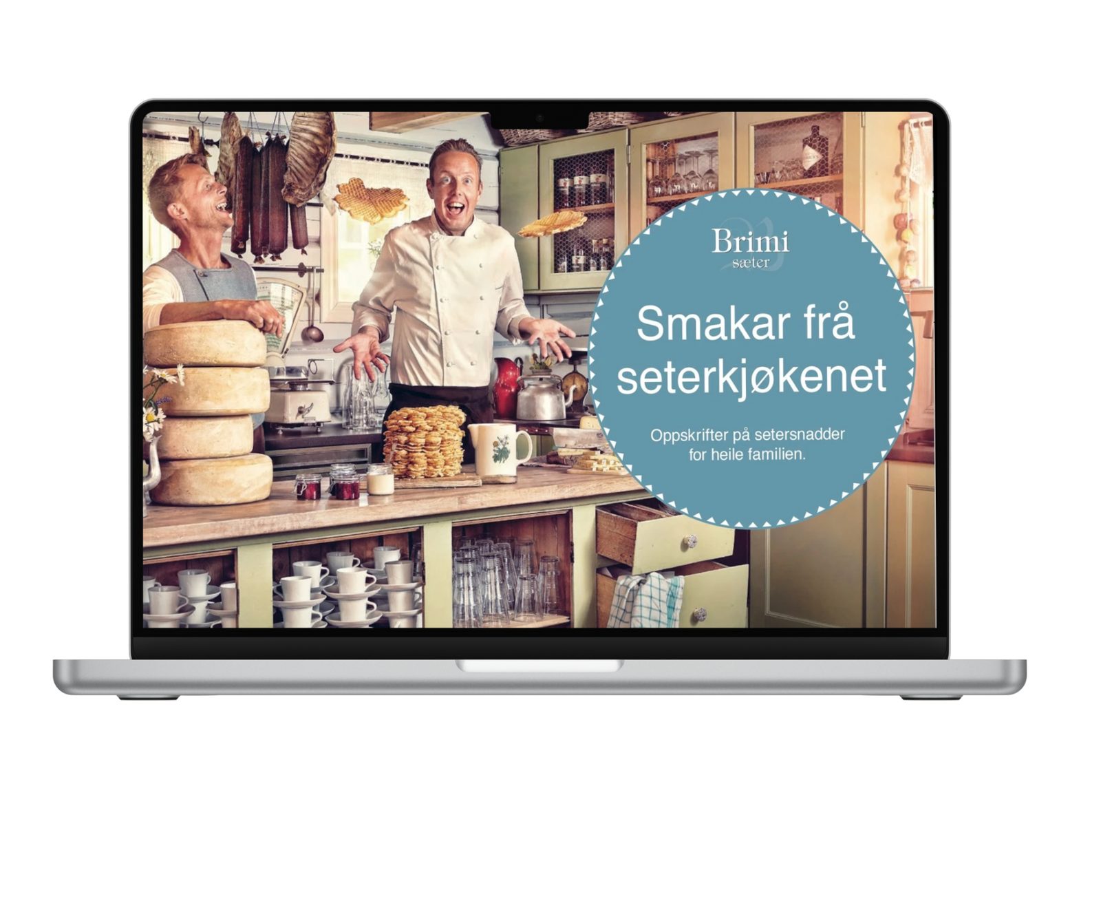 Brimi Sæter ved Tessevatnet med setertun i fjellandskap