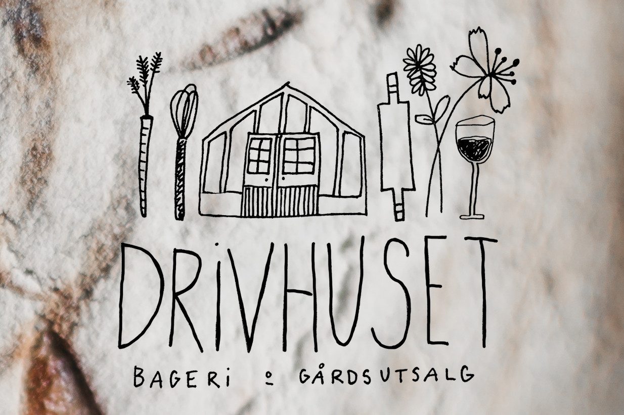 Drivhuset Bageri og Gårdsutsalg ved Frøylandsvatnet på Bryne med drivhus og kafé