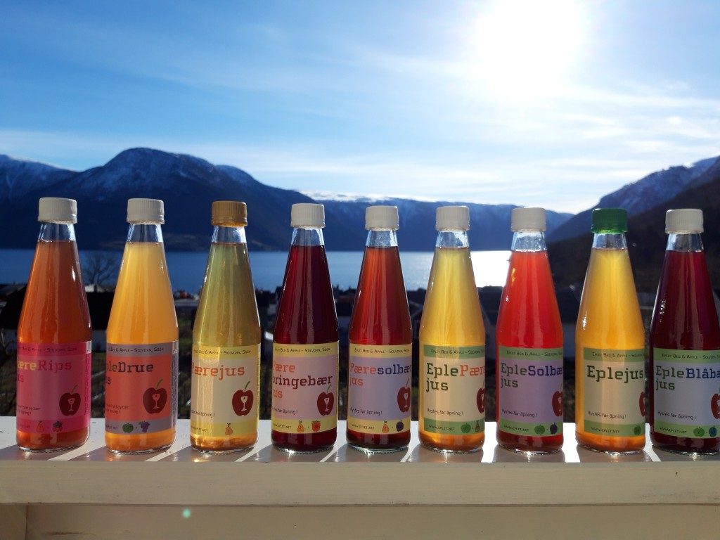 Eplet Bed og Apple eplehage og bryggeri i Solvorn ved Lustrafjorden