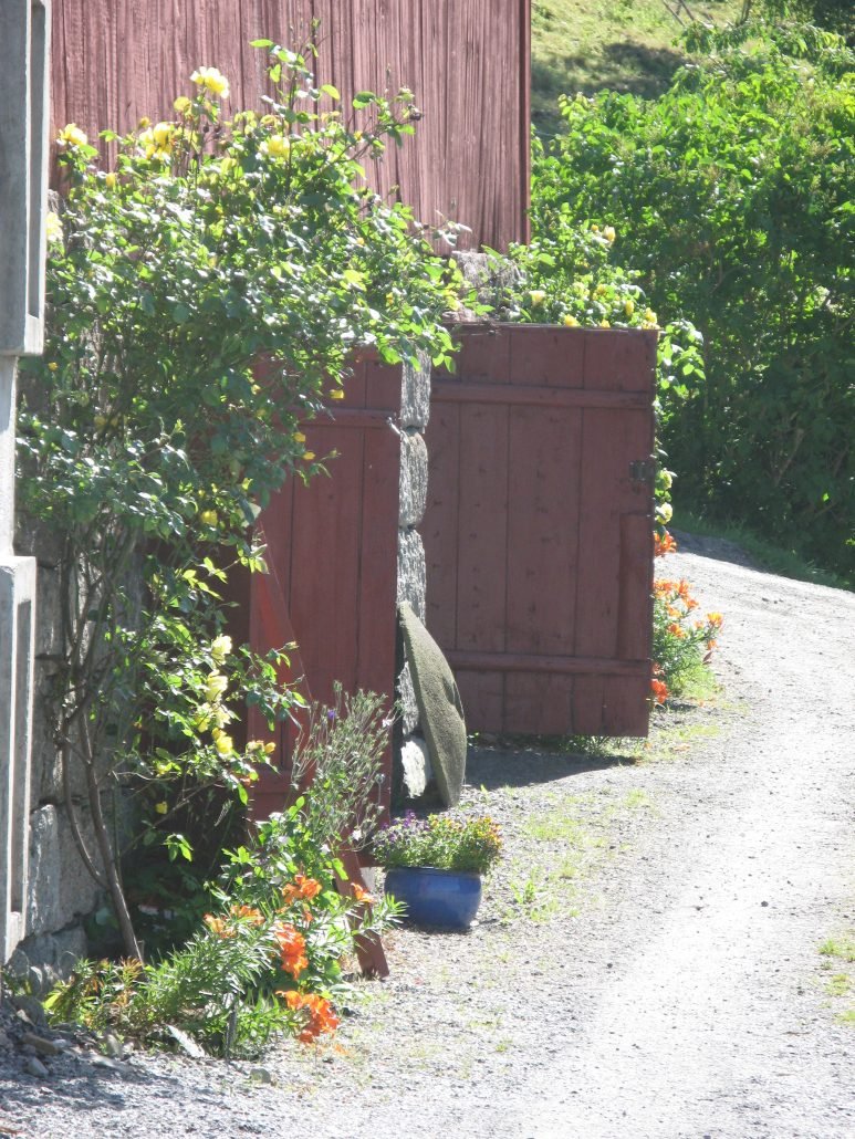 Lutro Gard ved Sørfjorden i Lofthus, Ullensvang — fruktgård med grindaløe fra 1878