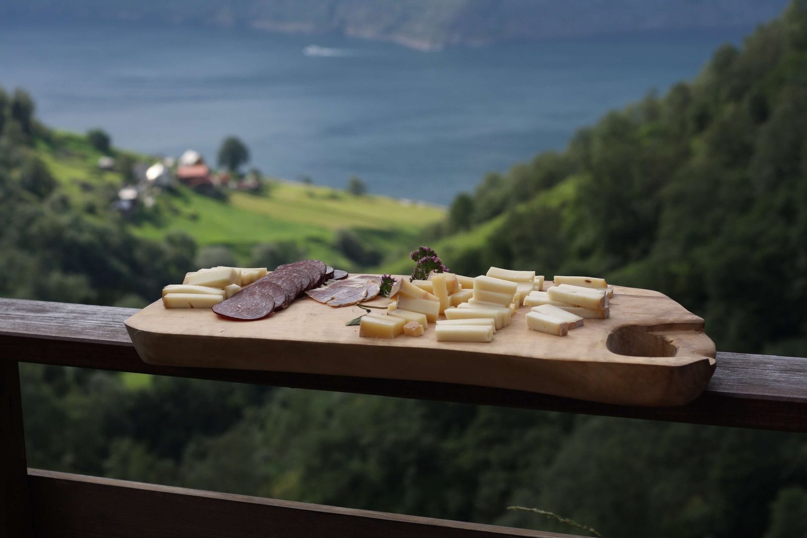 Skjerdal Stølsysteri og kafé på stølen over Aurlandsfjorden