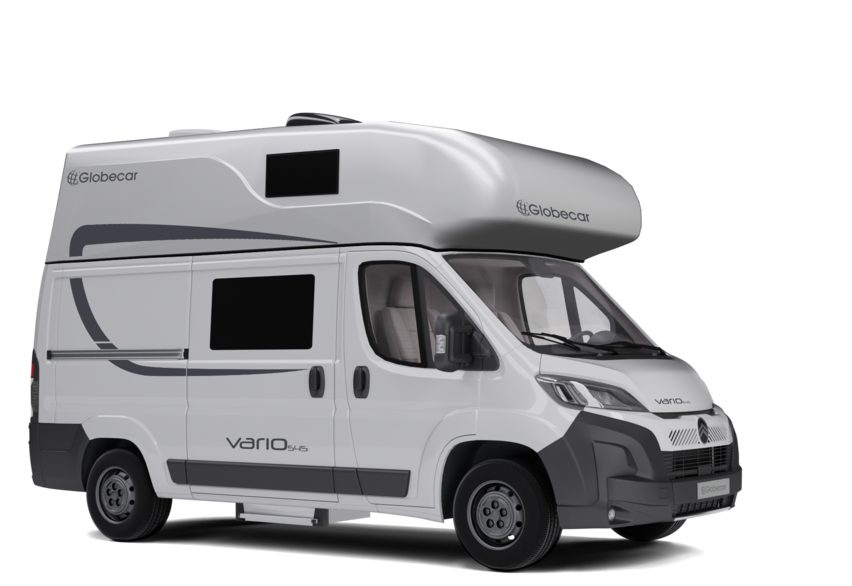 Vario 545 med fast høyt tak, her i søstermerket Globecars utgave