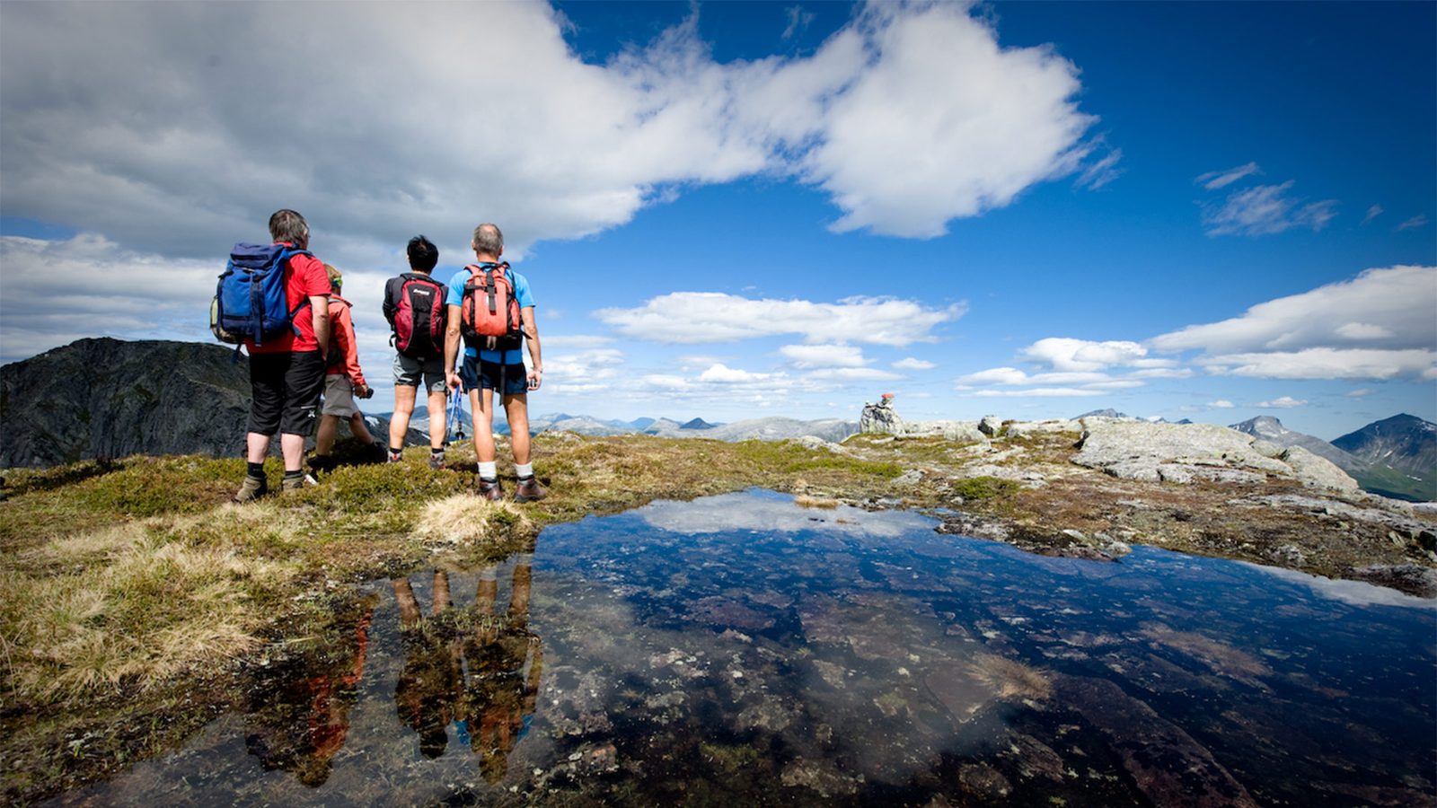 Snøhetta-massivet sett fra Viewpoint Snøhetta paviljong på Tverrfjellet ved Hjerkinn